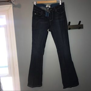 PAIGE BOOTCUT HIGH RISE JEANS